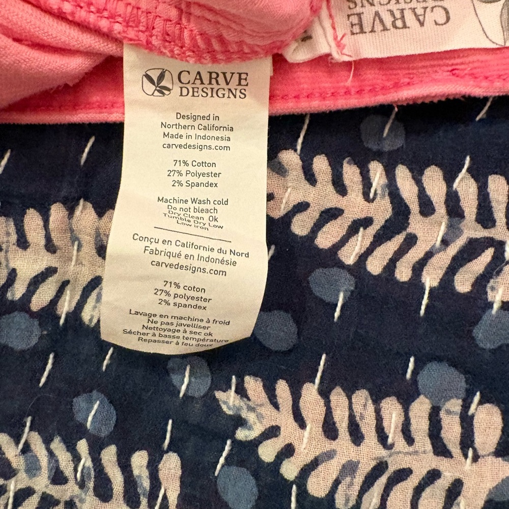 Carve Designs Oahu 9” Vibrant Coral Women's Bermudas - Picture 4 of 7